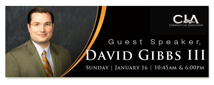 Guest Speaker, David Gibbs III